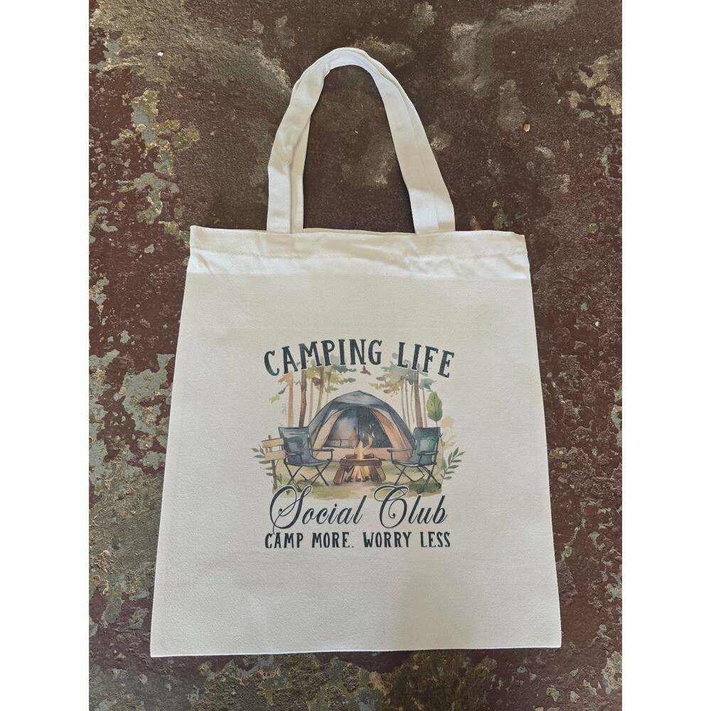 Tote Bag Camping Life Canvas Tote Bag Womens